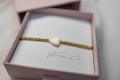 Bransoletka PEARL HEART gold