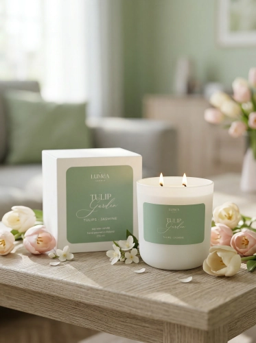 Tulip Garden– sojowa świeca Luméa Candle  o aromacie tulipanów i jaśminu 