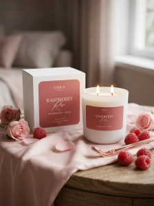 Raspberry Rose – sojowa świeca Luméa Candle  o aromacie maliny i róży