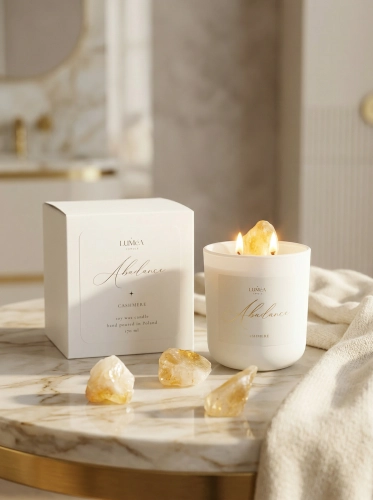 Light of SUCCESS & ABUNDANCE – sojowa świeca Luméa Candle z cytrynem