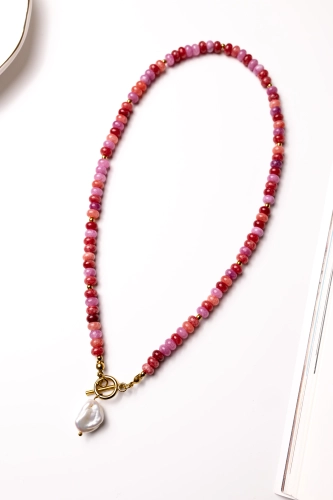 Unikat 92 - Talizman Świadomość Emocji z jadeitów i perły