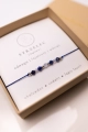 STRZELEC - bransoletka znaku zodiaku  - sodalit , chalcedon , lazuryt