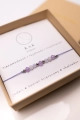 RAK - bransoletka znaku zodiaku  - jadeit , kamień księżycowy , chalcedon