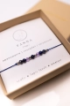 PANNA - bransoletka znaku zodiaku  - ametyst , szafir , lapis lazuli