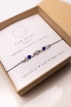 STRZELEC - bransoletka znaku zodiaku  - labradoryt, lapis lazuli, opal