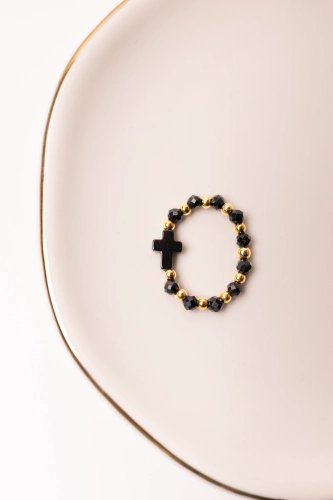 Pierścionek HOPE ROSARY z turmalinu 