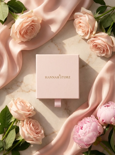 Pudełko prezentowe Pink z logo Hannah Store