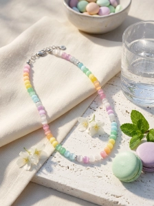 Naszyjnik damski Arcobaleno Argento - selenit