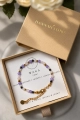 Pulsera LIBRA premium – jadeíta, cuarzo rosa y zafiro