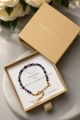 Pulsera VIRGO premium – amatista, zafiro y lapislázuli