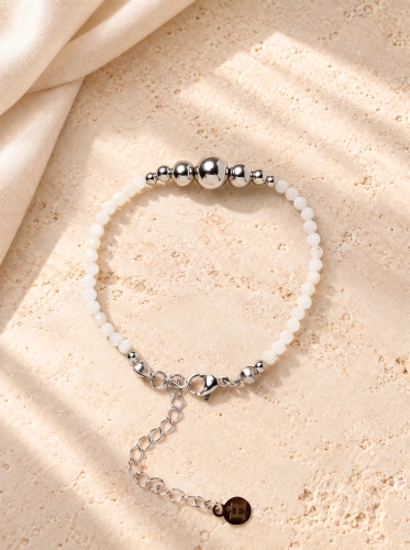 Bransoletka Essentia Moonstone and silver  –  kamień księżycowy
