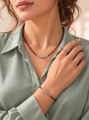 Bransoletka Essentia Garnet and silver  –  granat