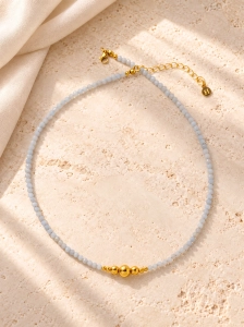Naszyjnik Essentia Angelite and gold  –  angelit