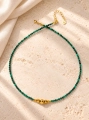 Naszyjnik Essentia Malachite and gold  –  malachit 