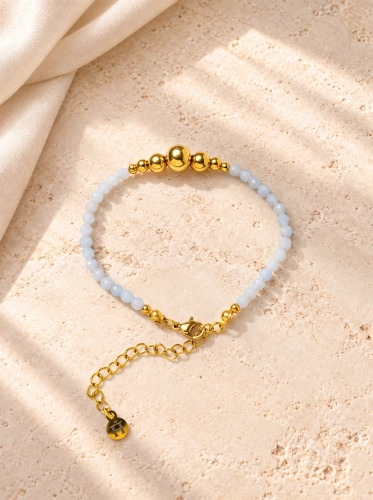 Bransoletka Essentia Angelite and gold  – angelit