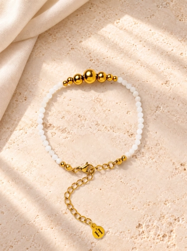 Bransoletka Essentia Moonstone and gold –  kamień księżycowy