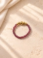 Pierścionek Essentia – Garnet and gold