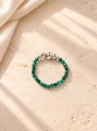Pierścionek Essentia – Malachite and silver