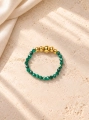 Pierścionek Essentia – Malachite and gold