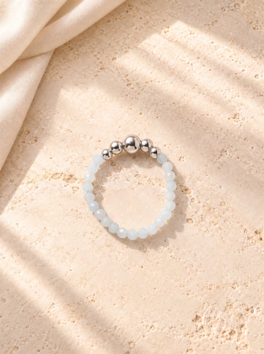 Pierścionek Essentia – Angelite and silver 