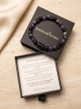 Pulsera elástica ACUARIO para hombre – lava, ónix, larvikita, amatista (1)
