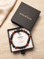 Pulsera elástica ARIES para hombre – lava, ónix, hematita, jaspe rojo (1)